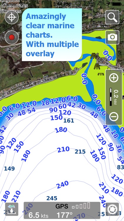 Aqua Map Oregon Washington - GPS Nautical Charts