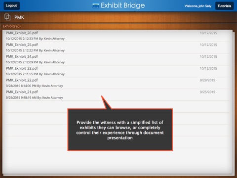 Exhibit Bridge screenshot 4