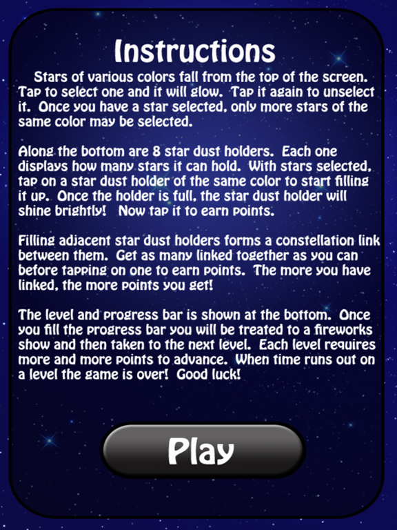 Tiny Star Fall iPad screenshot 3 - Education app