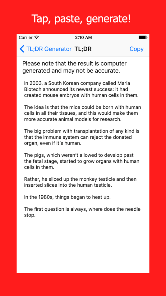 #4. TL;DR - Too Long Don't Read (iOS) 来自: Binus Media & Publishing