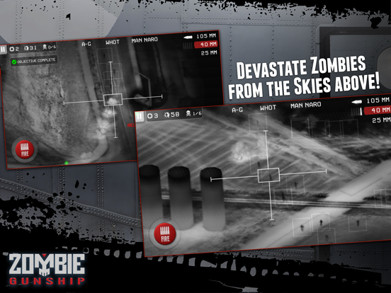 Zombie Gunship: Gun Down Zombies iPad app afbeelding 4