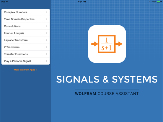 Screenshot #4 pour Wolfram Signals & Systems Course Assistant