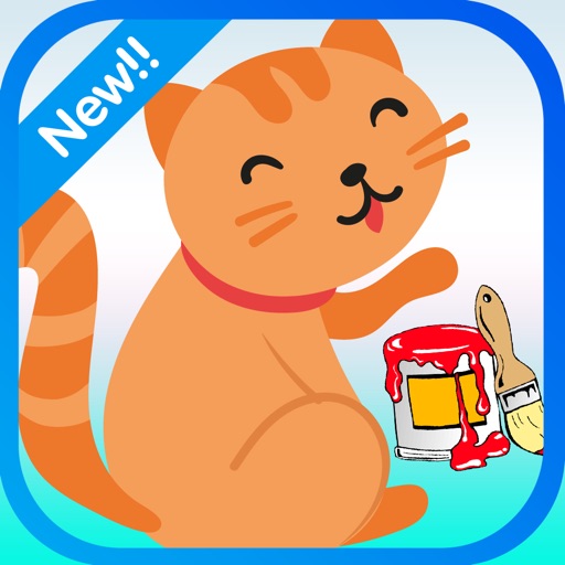 Cats And Kittens Coloring book For kids and Toddle Icon