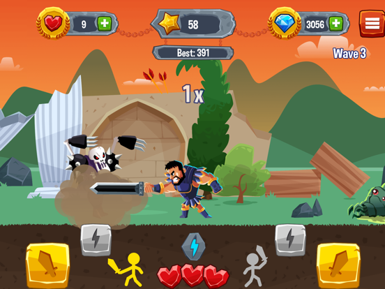 Gladiator vs Monsters - Spel van de Held van de St iPad app afbeelding 1