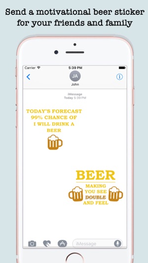 Funny Beer Quotes Stickers For iMessage(圖4)-速報App