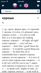 Russian English Dictionary screenshot