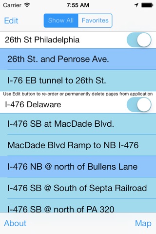 Philadelphia Traffic Cam +Map screenshot 2