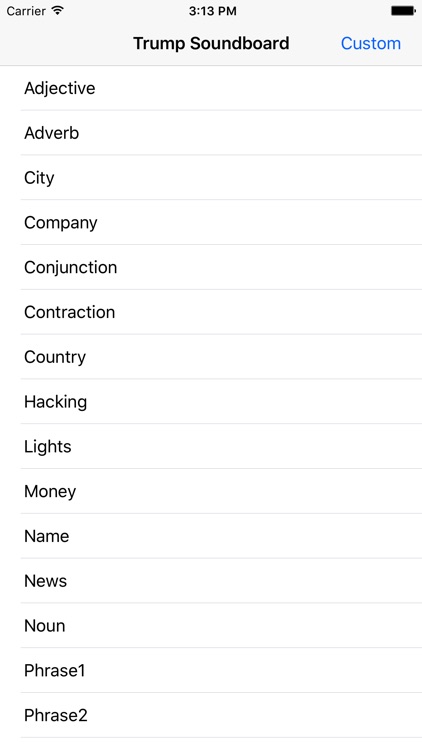 Customizable Trump Soundboard