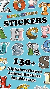 Alphabetimals Stickers screenshot #1 for iPhone