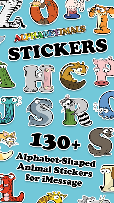Screenshot #1 pour Alphabetimals Stickers