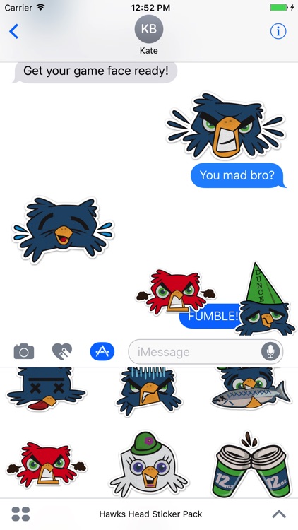 Hawks Head Sticker Pack