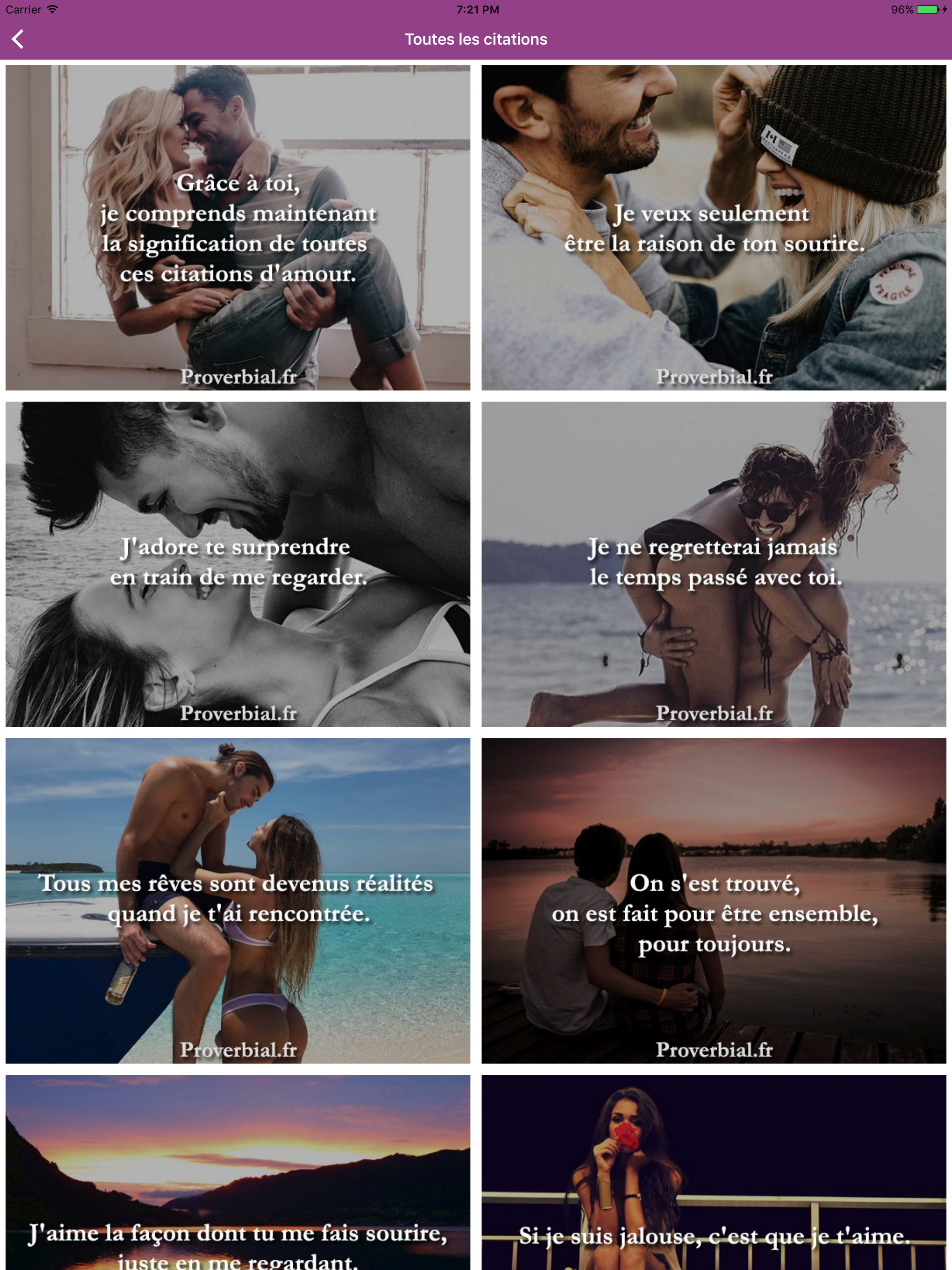 Citations d'Amour en images