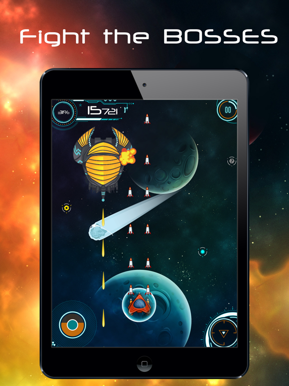 Screenshot #5 pour Jeu de galaxie astéroïdes attaque les guerres