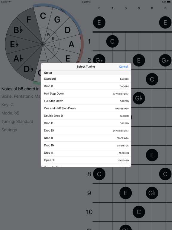 Screenshot #6 pour FretBud - Chord & Scales for Guitar, Bass and More