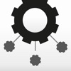 Cogwheels BW : black & white rotating gear wheel - iPhoneアプリ