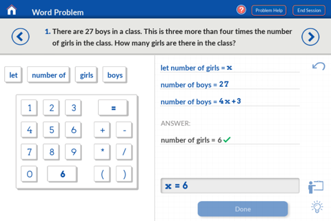 Algebra on Nudge screenshot 2