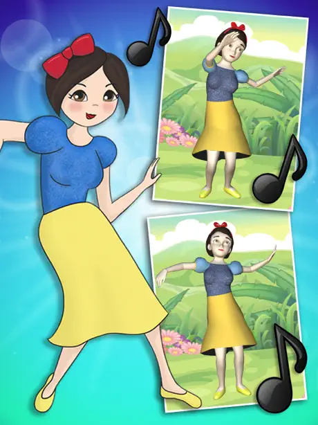 Baila con Blancanieves  3D - Bailar con princesas