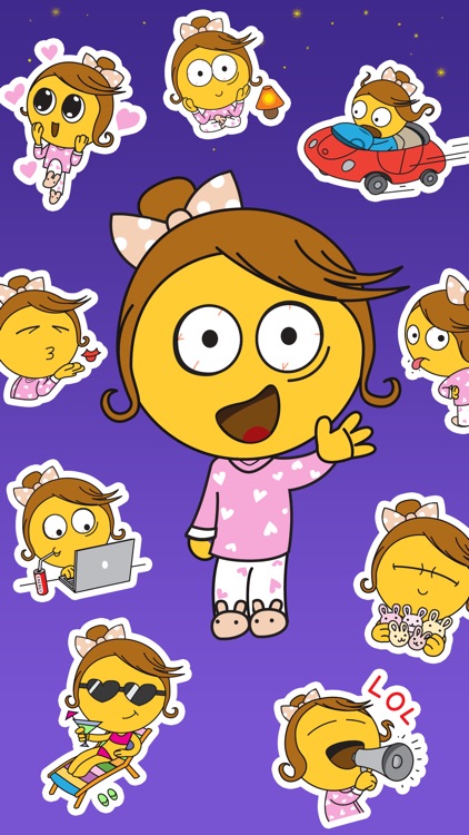 Sleepless Girl Stickers