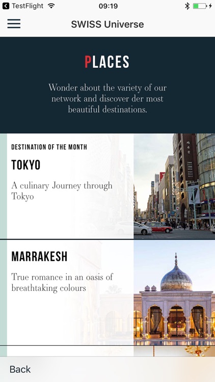 SWISS Universe Luxury App