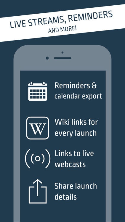 Spacer: launch reminders & live streams, mapped!