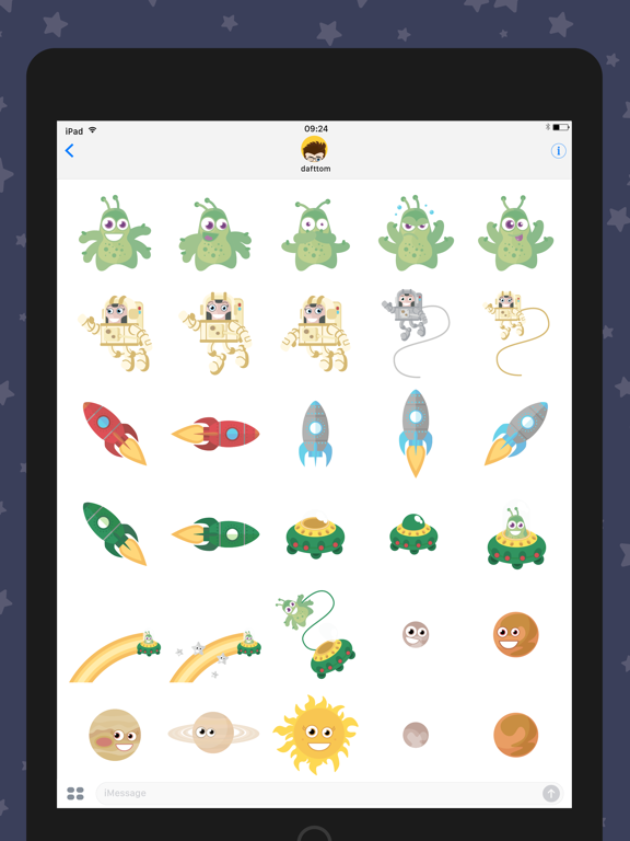 Screenshot #5 pour Outer Space Sticker Pack