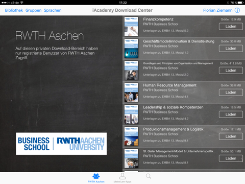 iAcademy RWTH Business School screenshot 2