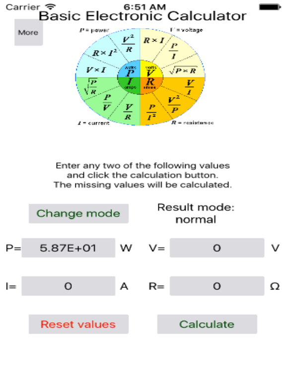 Screenshot #4 pour Basic Electronic Calculator