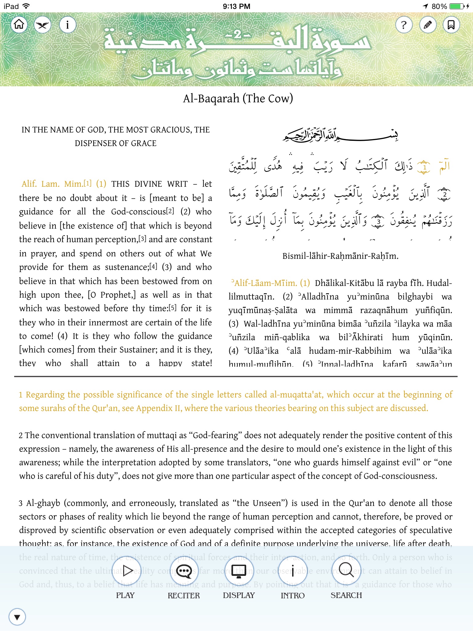 The Message of the Quran By Muhammad Asad screenshot 3