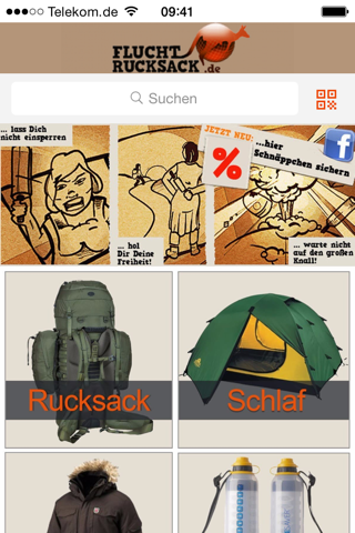 Fluchtrucksack.de screenshot 2