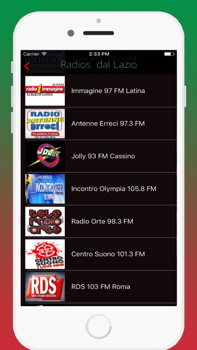 Screenshot #2 pour Radios Italia FM / Radio Italiane - Ascolta online