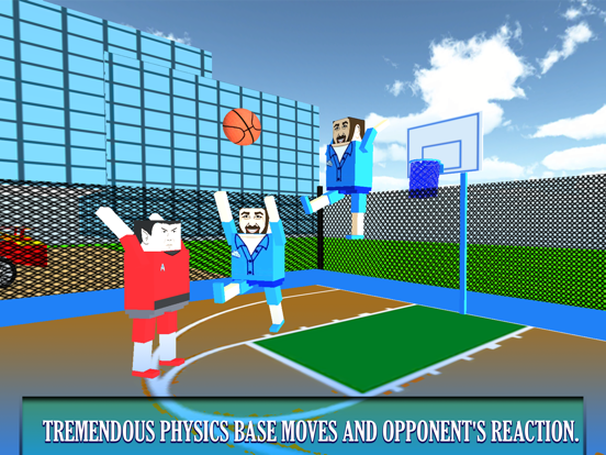 BasketBall Bouncy Physics 3D Cubic Block Party War iPad screenshot