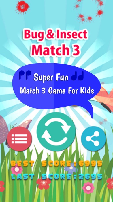【图】臭虫和昆虫MATCH3高炉游戏(截图1) 【图】臭虫和昆虫MATCH3高炉游戏(截图1)