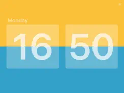Flip Clock - minimalism digital alarm clock no ads iPad image 3
