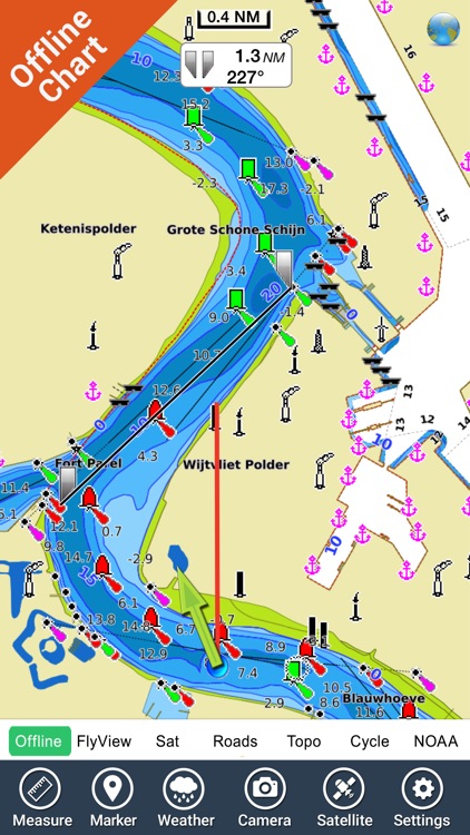 Marine : Belgium HD - GPS Map Navigator