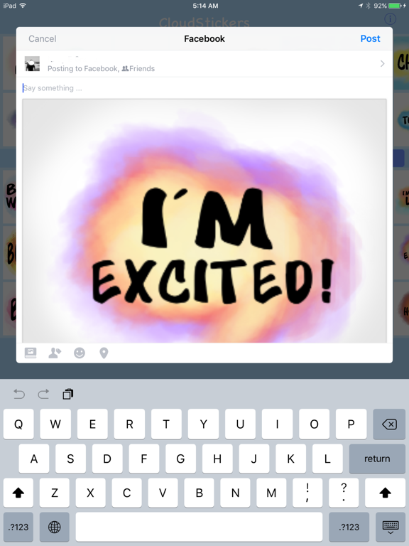 Screenshot #5 pour CloudStickers Social Pack