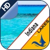 Indiana Lakes gps offline nautical map for boaters