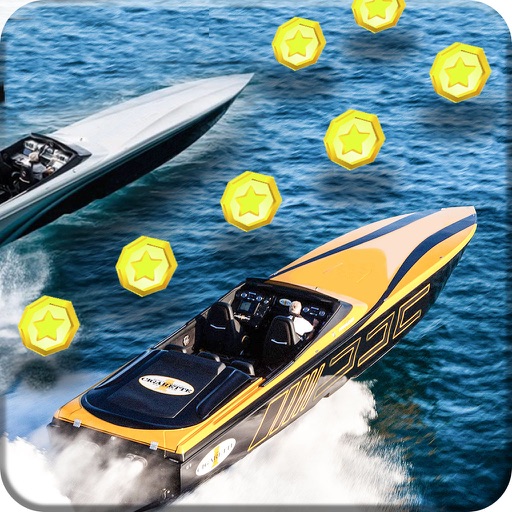 Turbo speed jet Boat Stunt drive icon