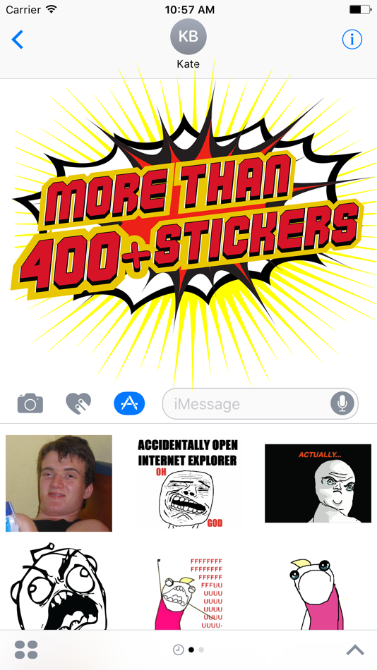 Meme Faces - Stickers for iMessage - 1.2 - (iOS)