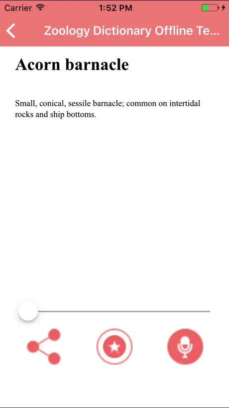 Zoology Dictionary Terms Concepts