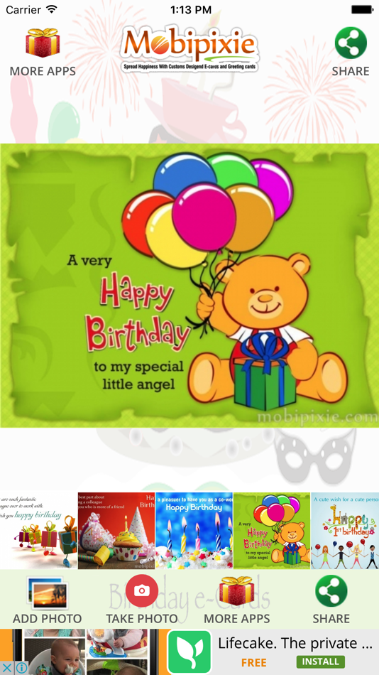 Birthday eCard & Greeting - 1.1 - (iOS)