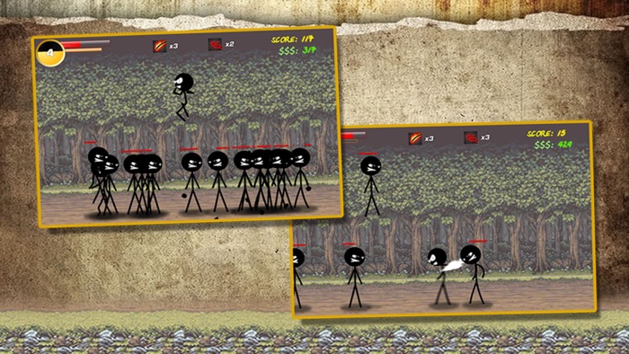 Fighter vs Stickers Stickman