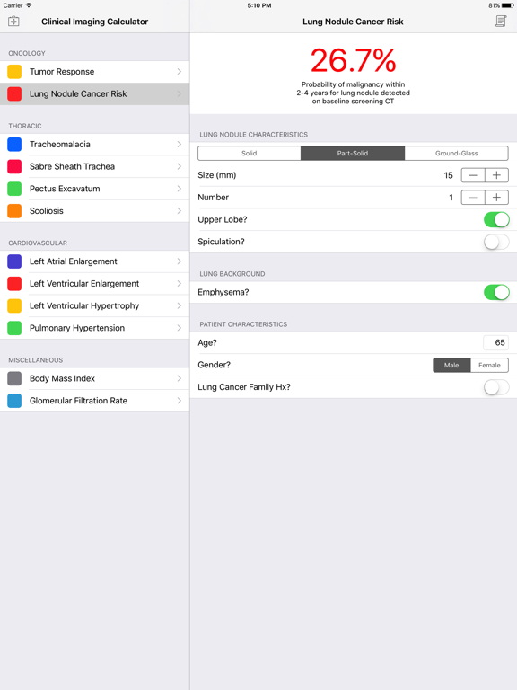 Screenshot #5 pour Clinical Imaging Calculator