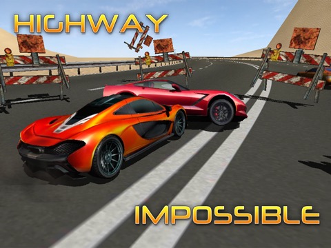 Highway Impossible : Super Car Sprint Race 3Dのおすすめ画像1