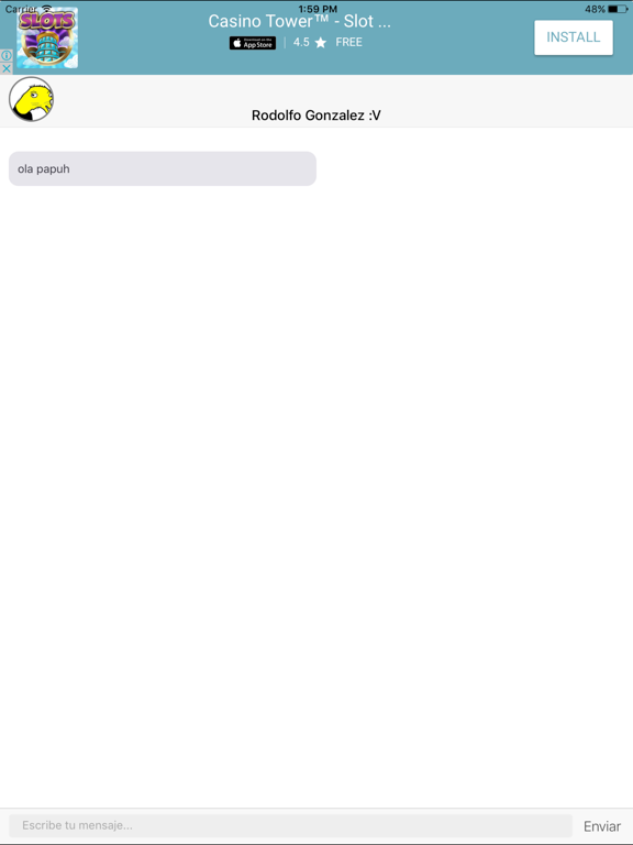 RataChat iPad screenshot 1 - Social Networking app