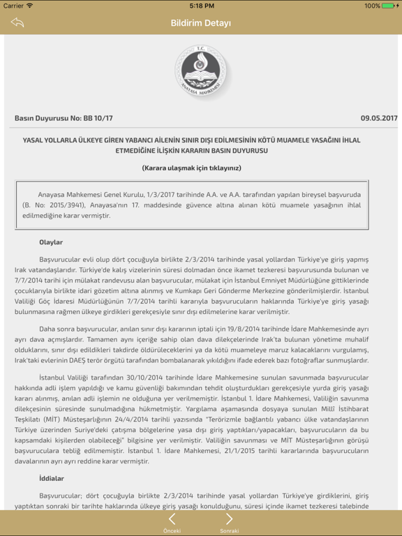 Screenshot #6 pour T.C. Anayasa Mahkemesi