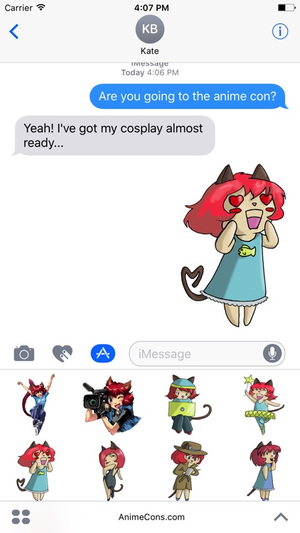 AnimeCons.com Stickers