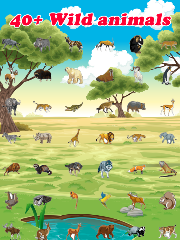 Screenshot #5 pour Wild Animals Quiz : Apprendre le nom de l'animal