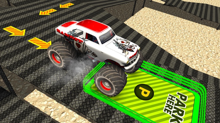 City Climb Monster Truck Hard Parking Simulator 3D screenshot-4