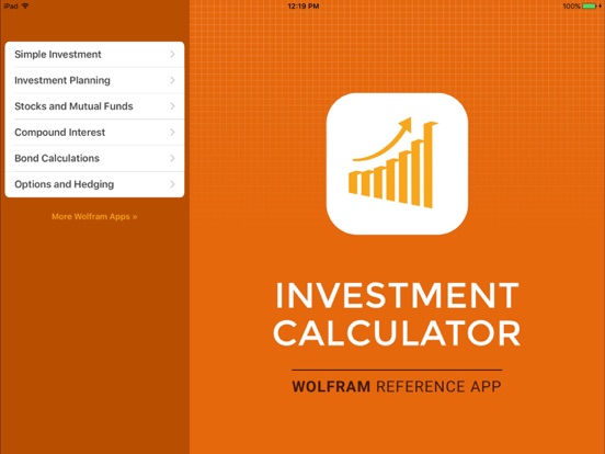 Screenshot #4 pour Wolfram Investment Calculator Reference App