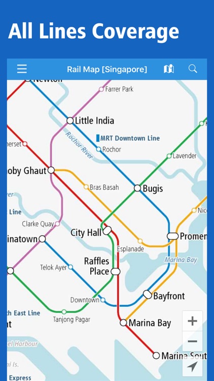 Singapore Rail Map - Subway, MRT & Sentosa